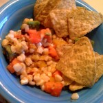 Kiddie nachos, a lunchtime fav of my Mini-me!