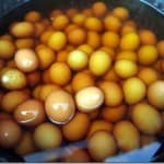 Yes. Eggs soaked in the urine of young schoolboys.
