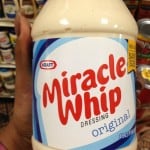 Water, GMO soybean oil, vinegar, high fructose corn syrup, modified food starch. The first five ingredients.