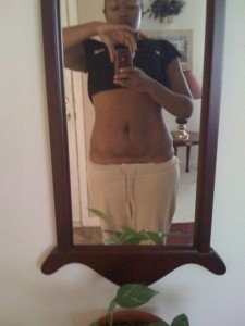Yes.. my little pouch is fading away!