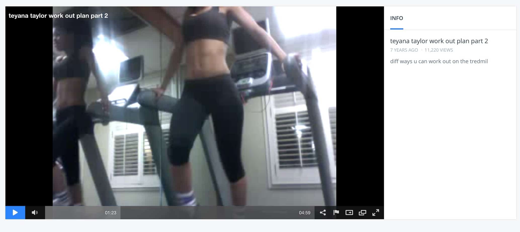 teyana taylor's workout plan